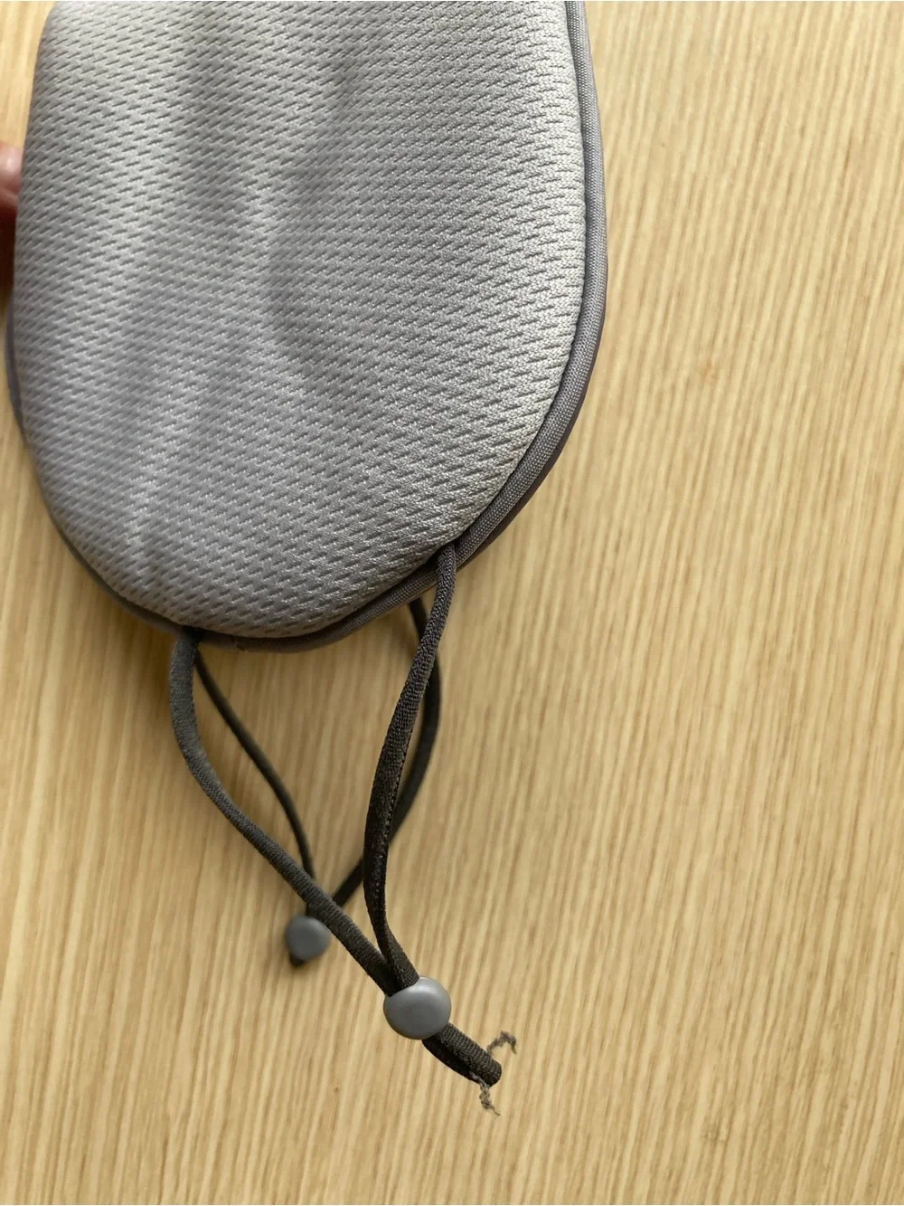 Men's Gray Sleep Mask with Adjustable Cord